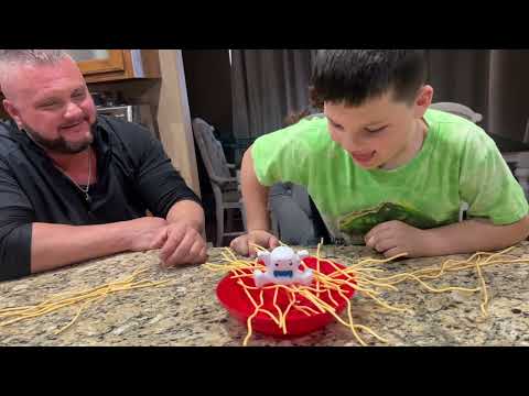 YETI in My Spaghetti!! Caleb and DAD PLAY BEST GAME EVER!!
