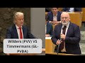 Wilders (PVV) VS Timmermans: "U schoof de DEMOCRATIE aan de KANT! U bent een GEVAAR voor democratie"