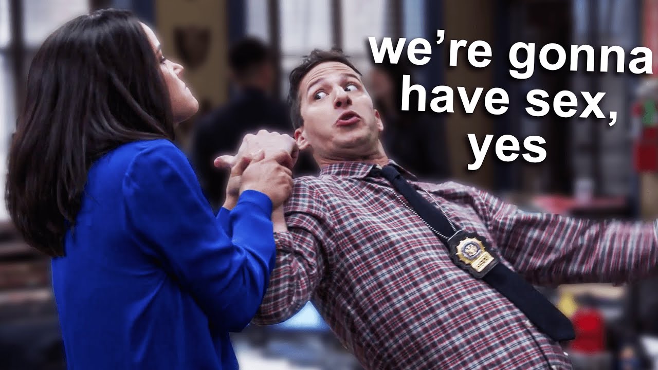 jake and amy being WAY too into eachother for 8 minutes straight | Brooklyn Nine-Nine | Comedy Bites