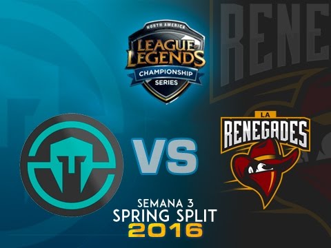 Immortals vs Renegades - Semana 3 - Día 1 - LCS NA Spring Split 2016 - Español