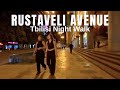 Rustaveli Avenue By Night Tbilisi Georgia Walking Tour