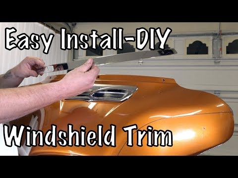 How to Install Ciro 3D Windshield Trim on Harley-Davidson Touring