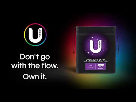 U by Kotex Overnight Extra Pads | Don't go with the flow. Own it. - 6s