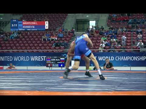 1/8 FS - 51 kg: L. MIKAYELYAN (ARM) v. M. KHANIEV (RUS)