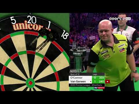William O'Connor vs Michael van Gerwen Premier League, Dublin 2020.02.27 5/4