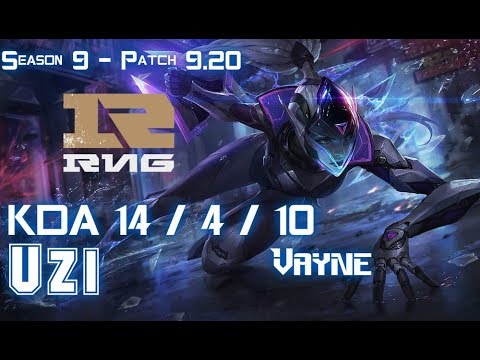 RNG Uzi VAYNE vs KAI'SA ADC - Patch 9.20 EUW Ranked