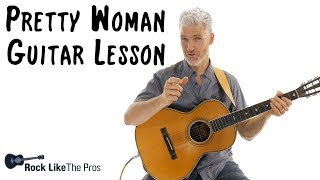 How To Play Pretty Woman Guitar Tutorial | Intro &amp; Verse | Roy Orbison Van Halen