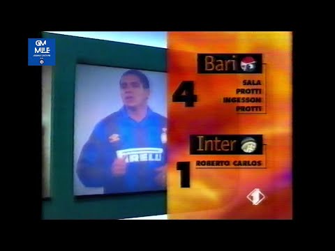 1995-96 (16th - 07-01-1996) Bari-INTER 4-1 [R.Carlos,L.Sala,Protti,Ingesson,Protti] Pressing Italia1