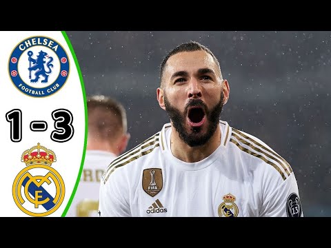 Real Madrid vs Chelsea 3-1 | Karim Benzema Hattrick | Full Match Highlights HD English Commentary