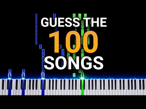 Guess 100 Songs on Piano! Games, Movies, Classical, and more! (100K Subscriber Special)