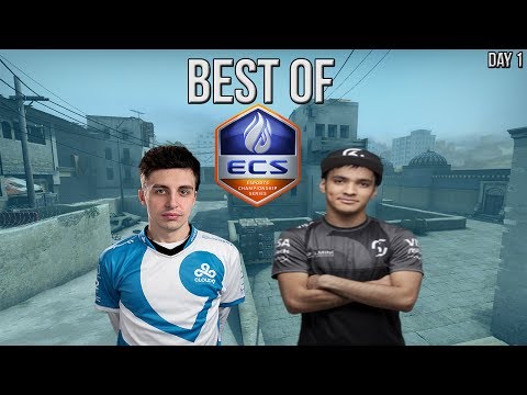 CS:GO - BEST OF ECS Season 3 Finals Day #1 (Shroud 1 vs 4, TACO 4K)