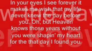 The Day Before You by Rascal Flatts *Lyrics*