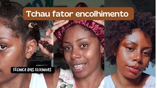 COMO TIRAR O FATOR ENCOLHIMENTO DO CABELO CRESPO SEM NENHUMA FONTE DE CALOR || método banding