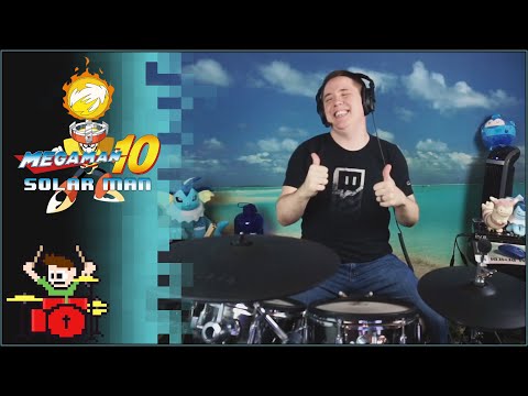 Megaman 10 - Solar Man On Drums!
