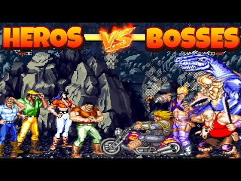 Heroes Take on Bosses in Cadillacs and Dinosaurs – Mugen Gameplay 2025