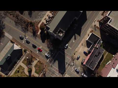 4K UHD Downtown Concord Raw Drone Footage