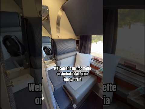 Roomette on Amtrak's California Zephyr #amtraktrains #amtrak #roomette
