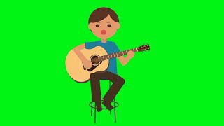 Download lagu Green Screen playing the guitar - bermain gitar 0391 mp3