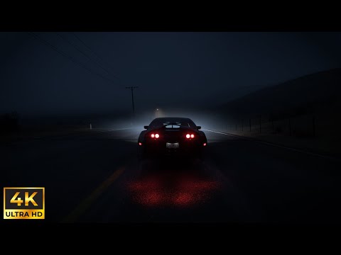 øneheart x reidenshi - snowfall | 1 hour loop | Rain  sounds | Supra | Night #freedrive