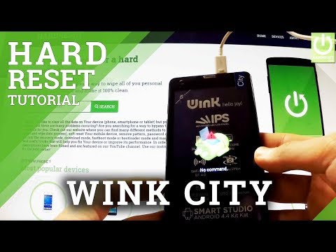 Hard Reset WINK City - how to remove Pattern Lock by Recovery Mode