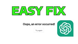 Download lagu How To Fix ChatGPT Oops An Error Occurred mp3