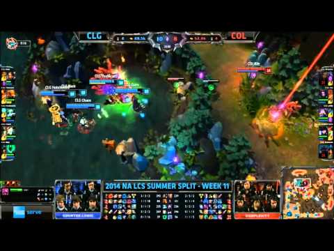 LCS 2014 NA Summer W11D2 CLG - COL Highlights