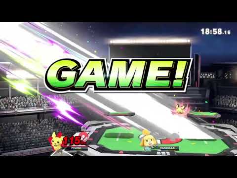 Super Smash Bros  Ultimate! ft  Pichu vs Isabelle Shocking End!