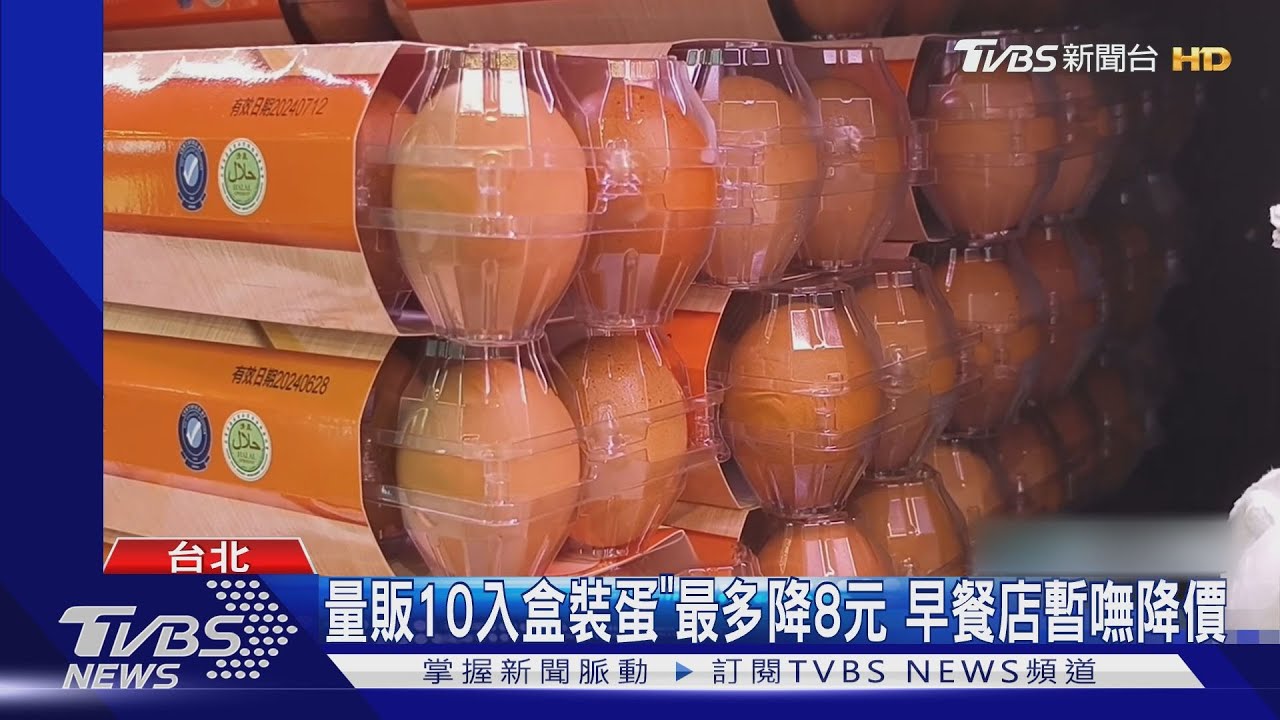 量販10入盒裝蛋「最多降8元」 早餐店暫嘸降價