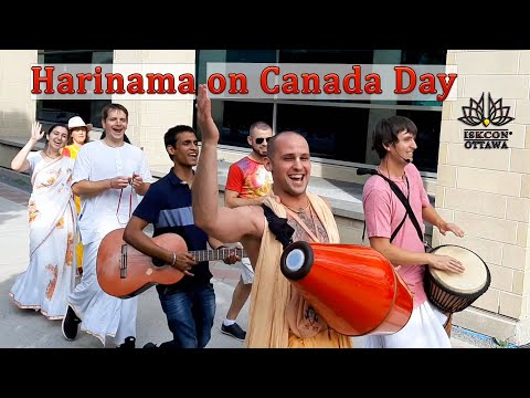 Harinama on Canada Day-2021. Ottawa, Parliament Hill