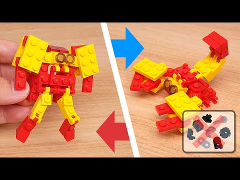 Mini LEGO brick scorpion transformer mech - Big Hand #lego #transformers