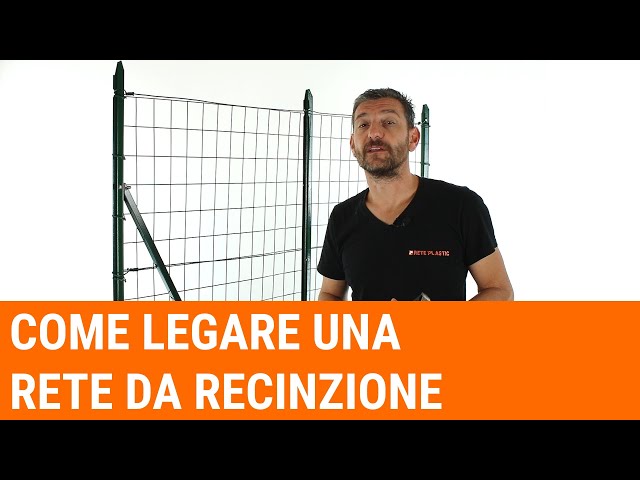 Come legare una rete da recinzione