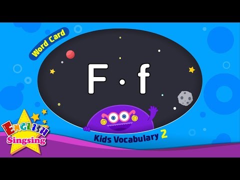 Kids vocabulary compilation ver.2 - Words Cards starting with F, f - Repeat after "Ting (sound)"