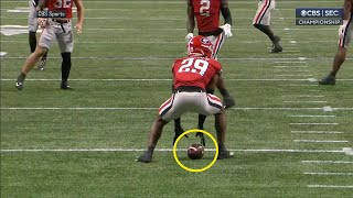 Player gets a 95-yard TD without team noticing | Georgia vs LSU