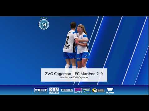 Doelpunten ZVG Cagemax - FC Marlène #zaalvoetbal #eredivisie #futsal