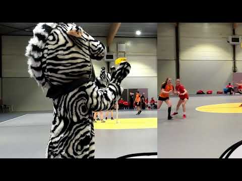 Korfbal  U17 halve finale, kruisfinales seizoen 2022.  Vobako 21 - BGWKC 23