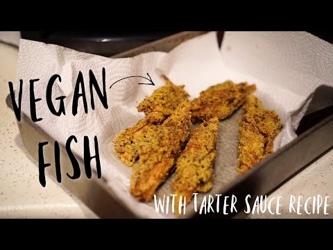 THE BEST VEGAN FRIED FISH | Banana Blossom AND Tarter Sauce Recipe | Flaky "FISH" | Channelle Bea