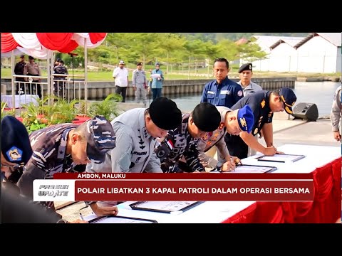 PRESISI UPDATE: KAKORPOLAIRUD BAHARKAM POLRI HADIRI UPACARA OPERASI BERSAMA BAKAMLA RI 21/3/24 10.00