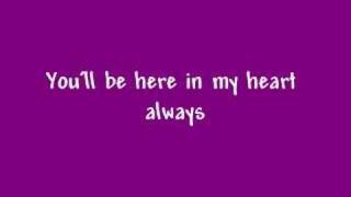 You&#39;ll Be In My Heart- Drew Seeley- lyrics