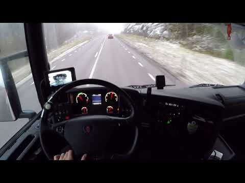 Scania G440 with great turbo sound. Relaxing Truck Driving, engine noise only (asmr)