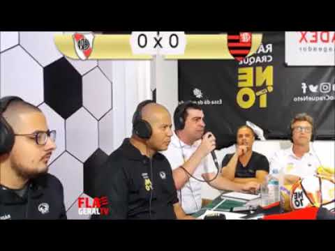 Reação do Craque Neto no Jogo River x Flamengo