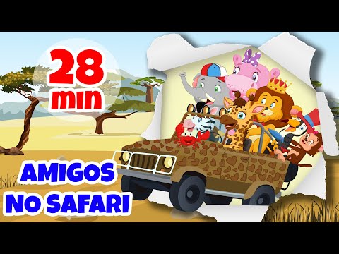 Amigos no Safari da Giramille - 28 min | Desenho Animado Musical