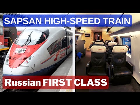 First Class in Train - Sapsan Russian High-Speed Train Review