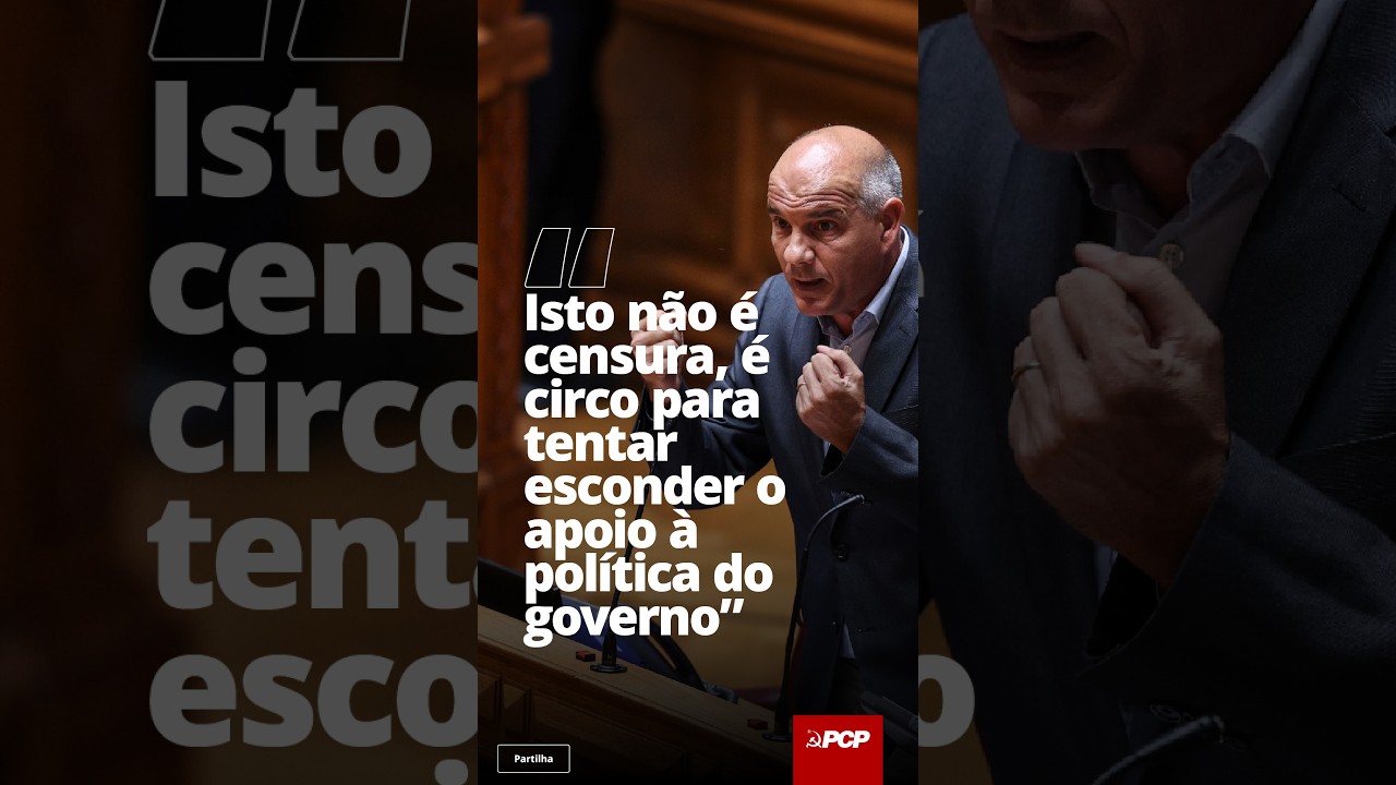 Isto não é censura, é circo para tentar esconder o apoio à política do governo
