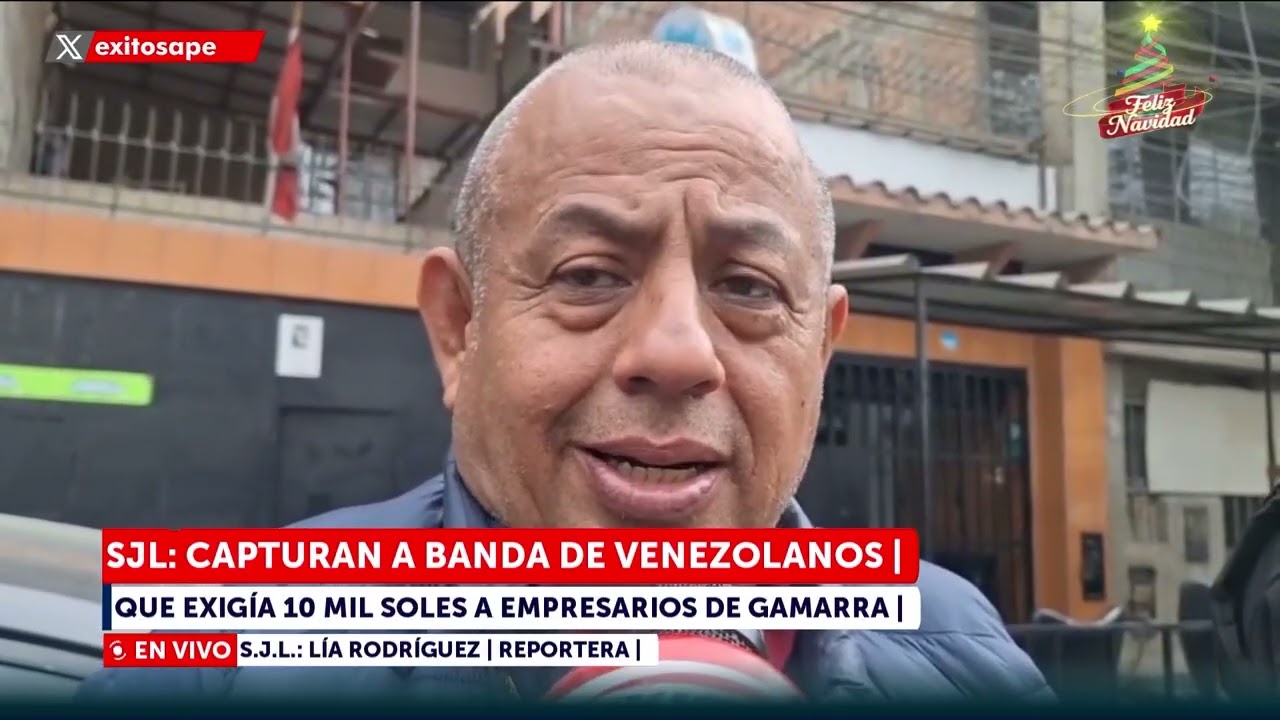 🔴🔵 SJL: Capturan a banda de extranjeros que exigían 10 mil soles a empresarios de Gamarra