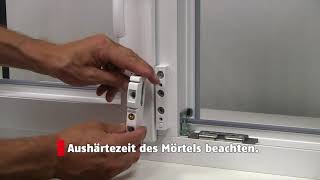 Montage ABUS DFS95 Doppelflügel-Schloss zur Fenstersicherung