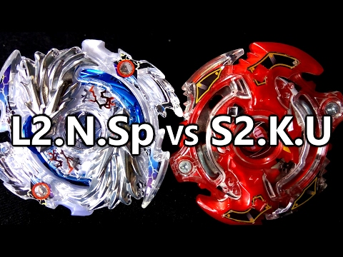 Lost Longinus .N.Sp vs Storm Spriggan .K.U - BATALHA BEYBLADE BURST! ベイブレードバースト