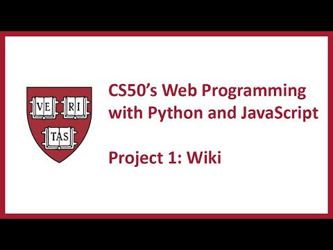 Project 1 Wiki Cs50 Web Programming With Python And Javascript Cs50w
