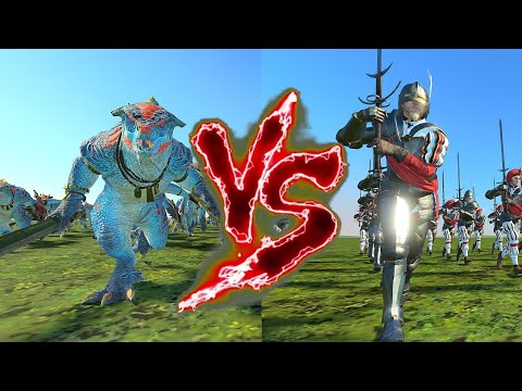 Blessed Saurus Warriors (Shields) VS Greatswords. Total War Warhammer 3