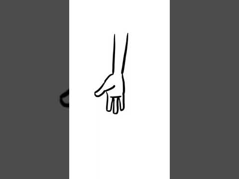 A simple way to draw cartoon hands. #shorts