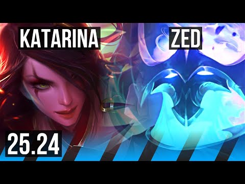 KATARINA vs ZED (MID) | Good KDA: 15/1/2 | EUW Master | 25.24